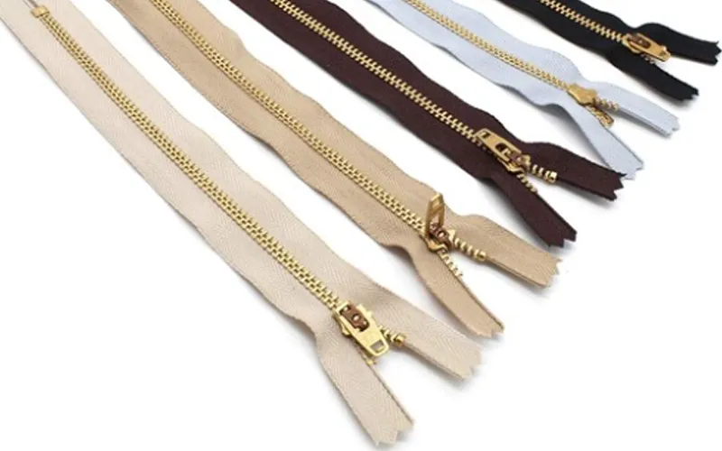 brass zipper