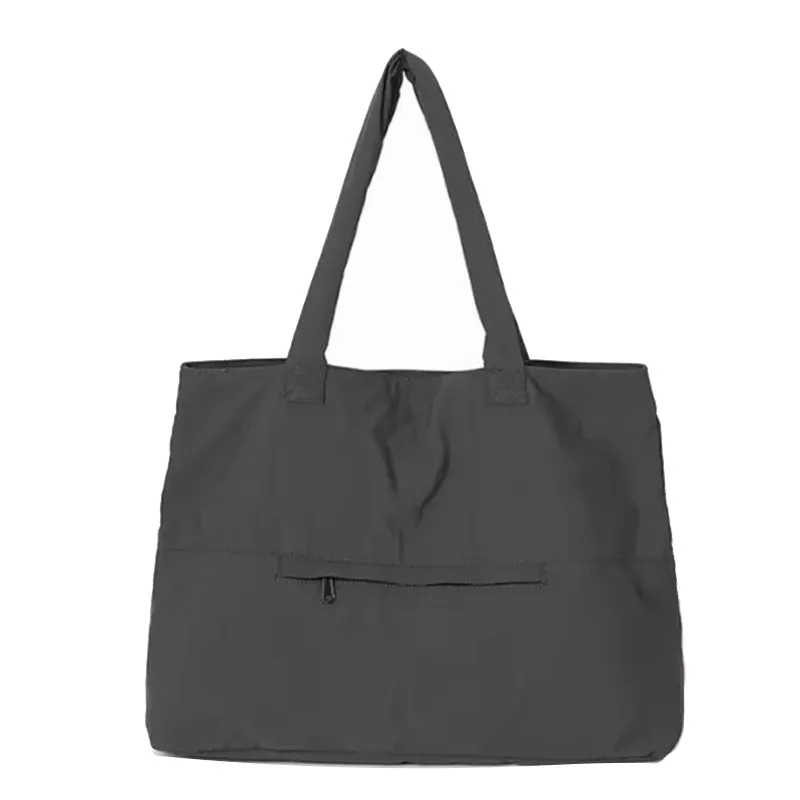 Large Canvas Tote With Pockets