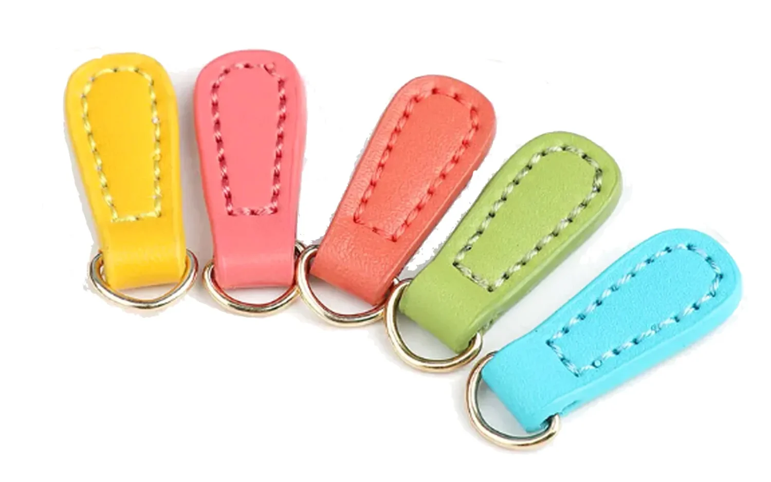 leather zipper pulls