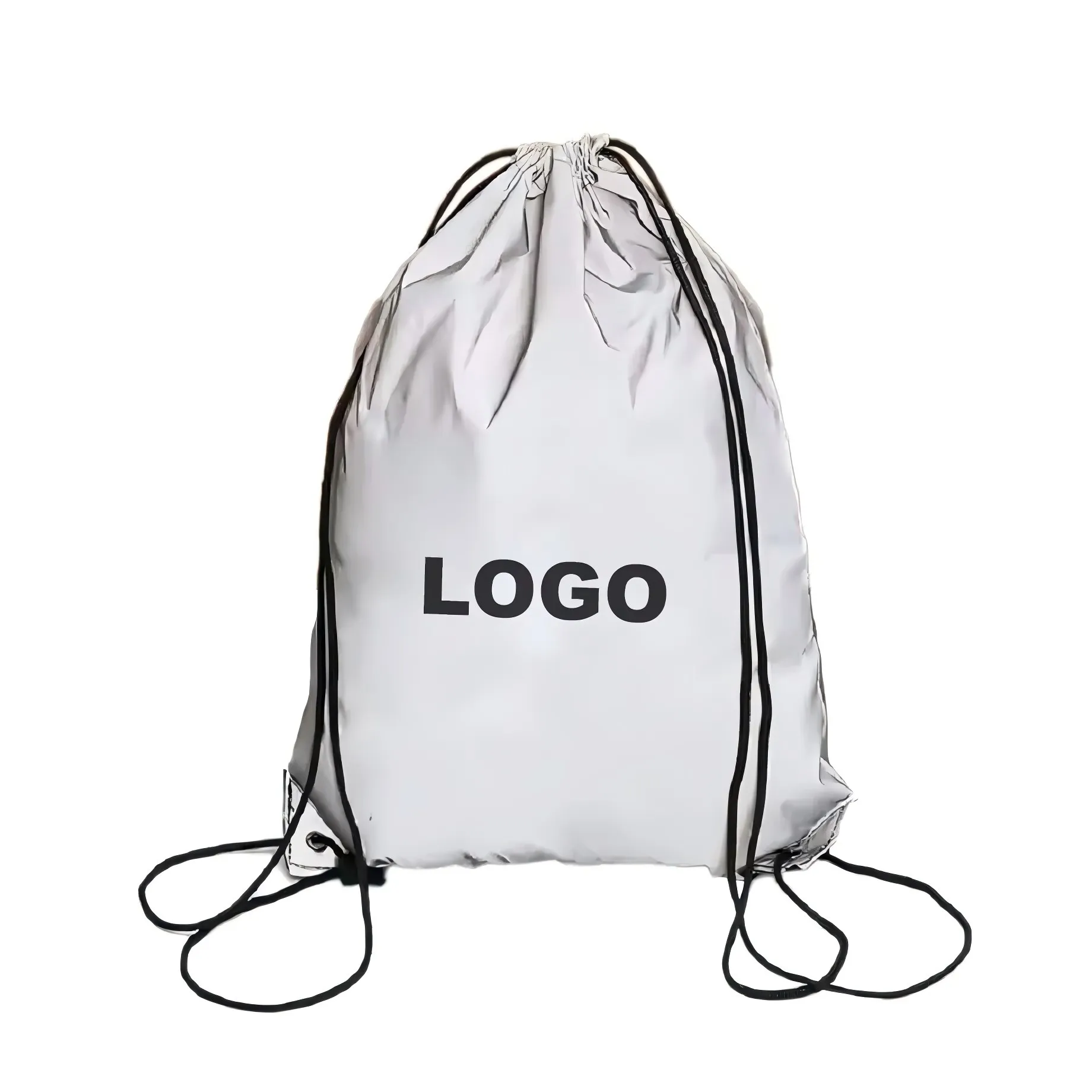 reflective drawstring bag