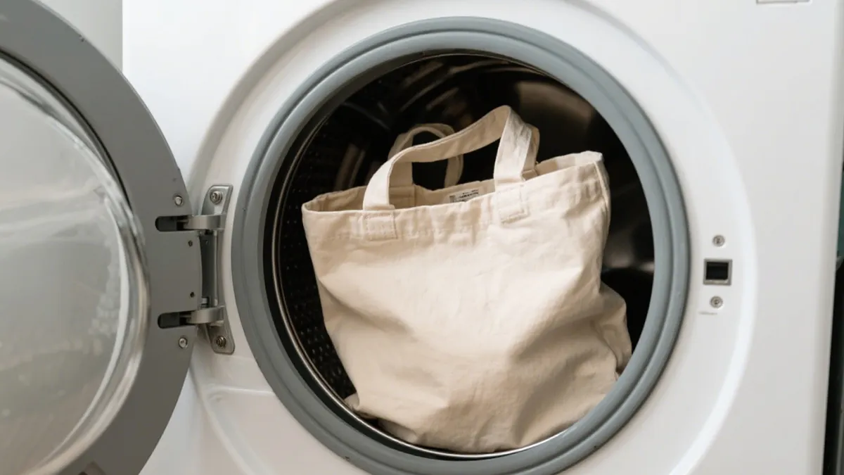 can you machine wash a canvas tote bag
