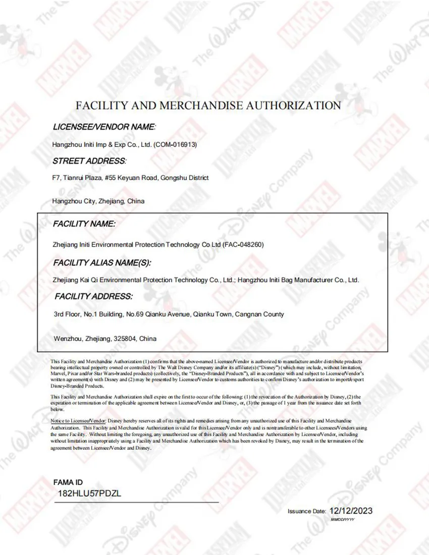 disney fama certified