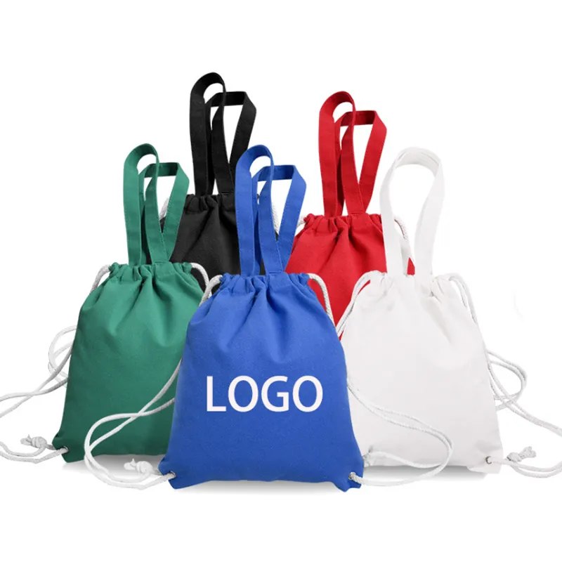 drawstring tote bag