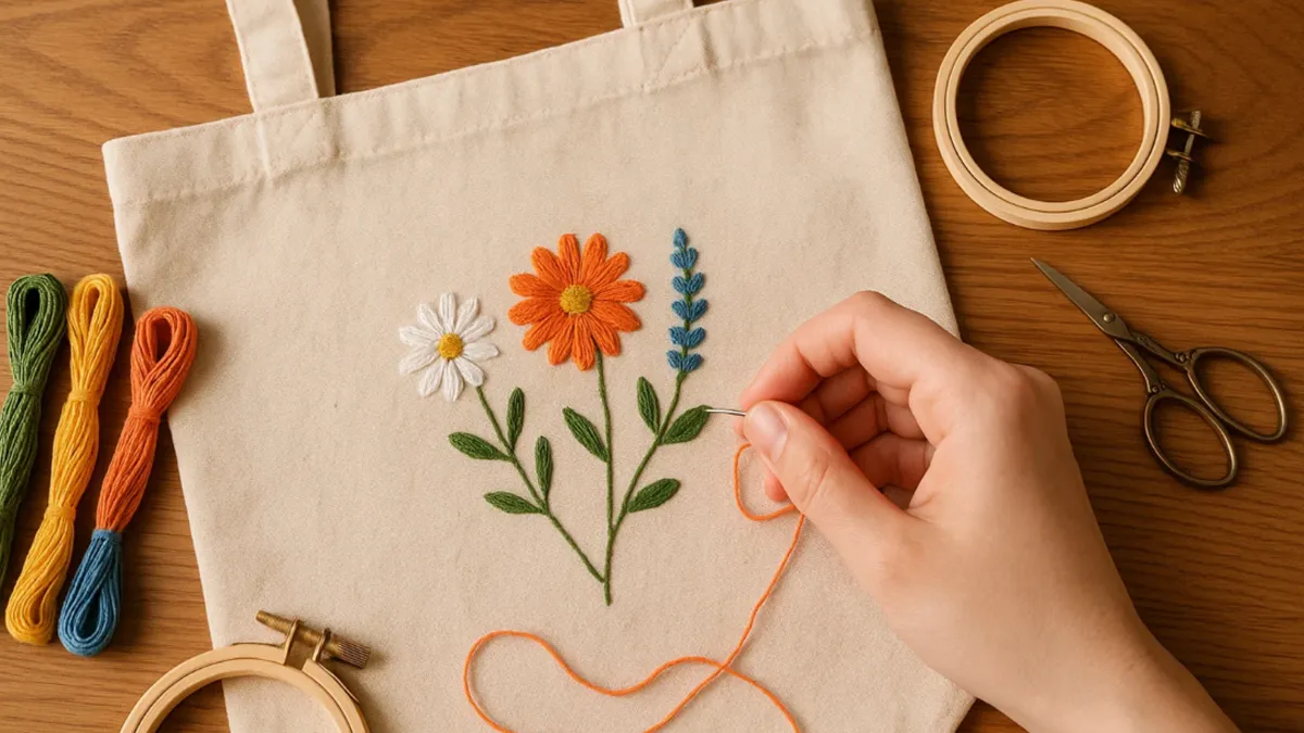 how to decorate canvas tote bag