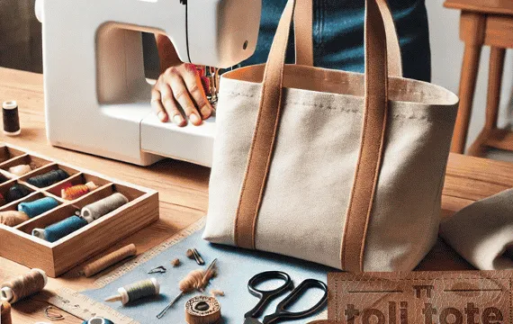 how to make a tote bag with flat bottom