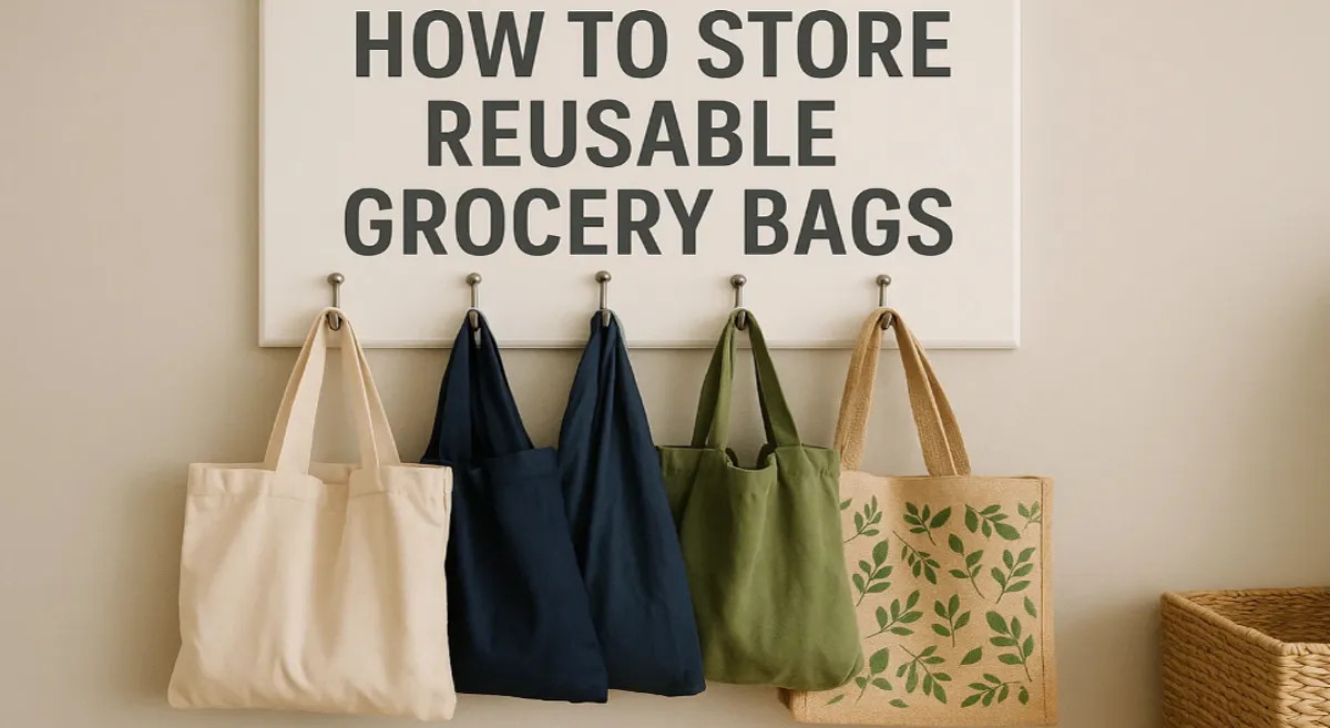 how to store reusable grocery bags