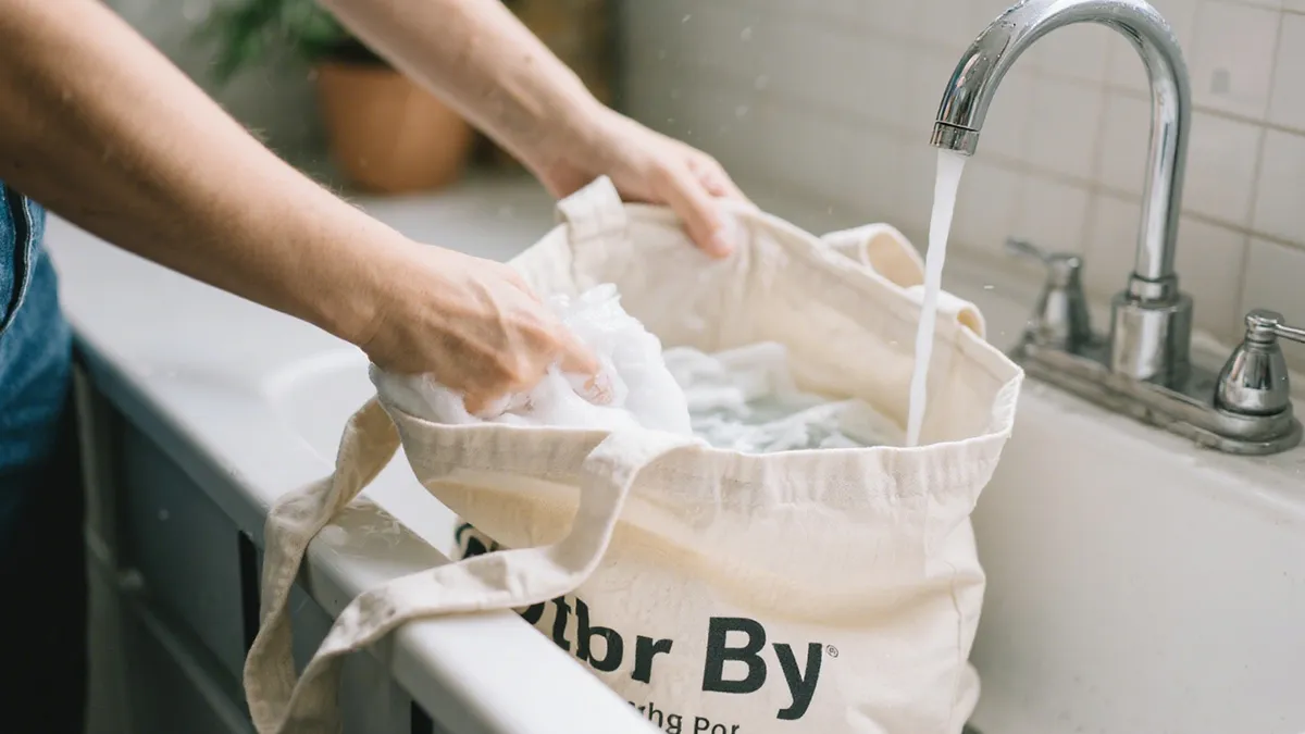 how to wash a canvas tote bag
