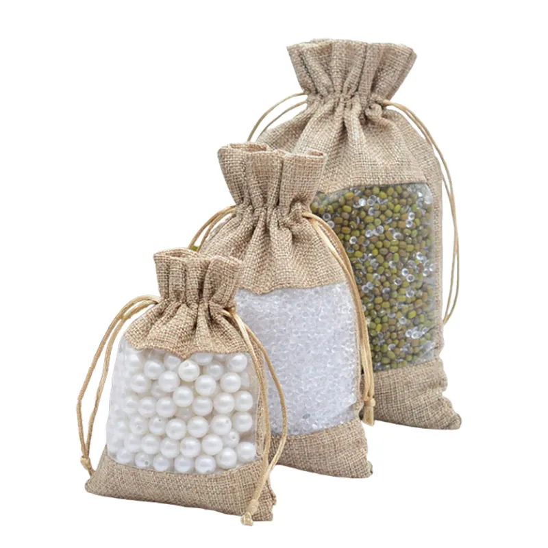 jute drawstring bags