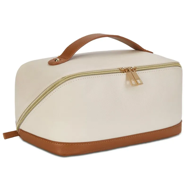 leather makeup bag