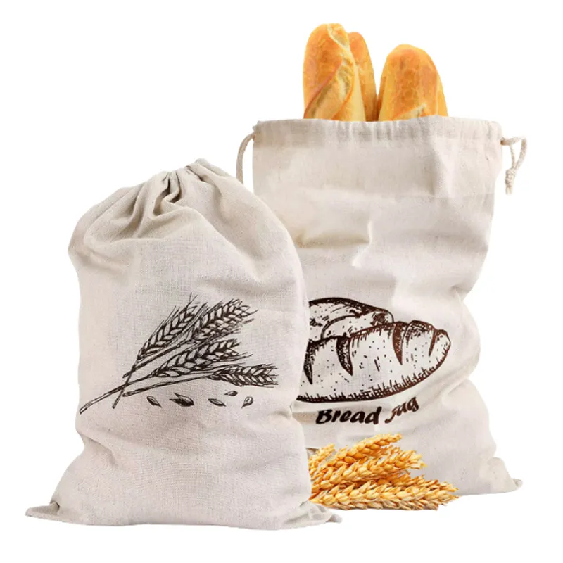 linen drawstring bags