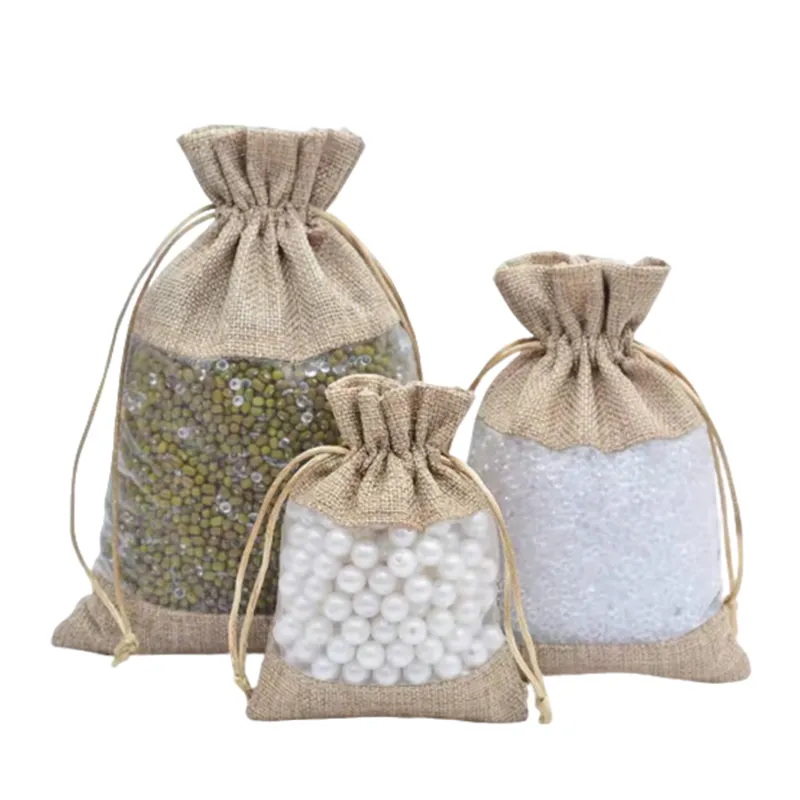 linen drawstring bags