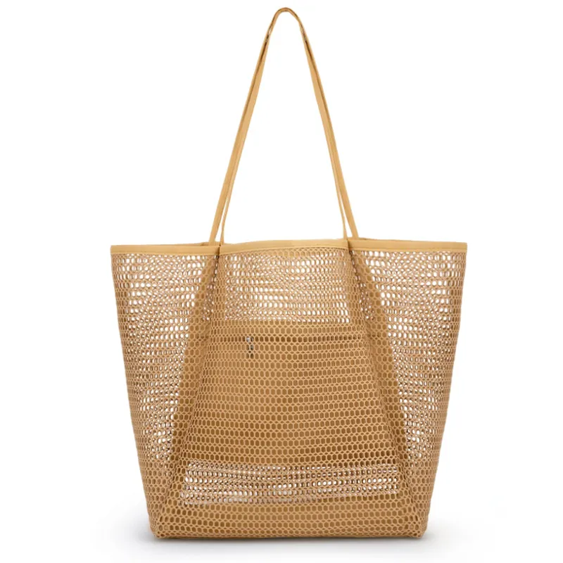mesh beach tote bag