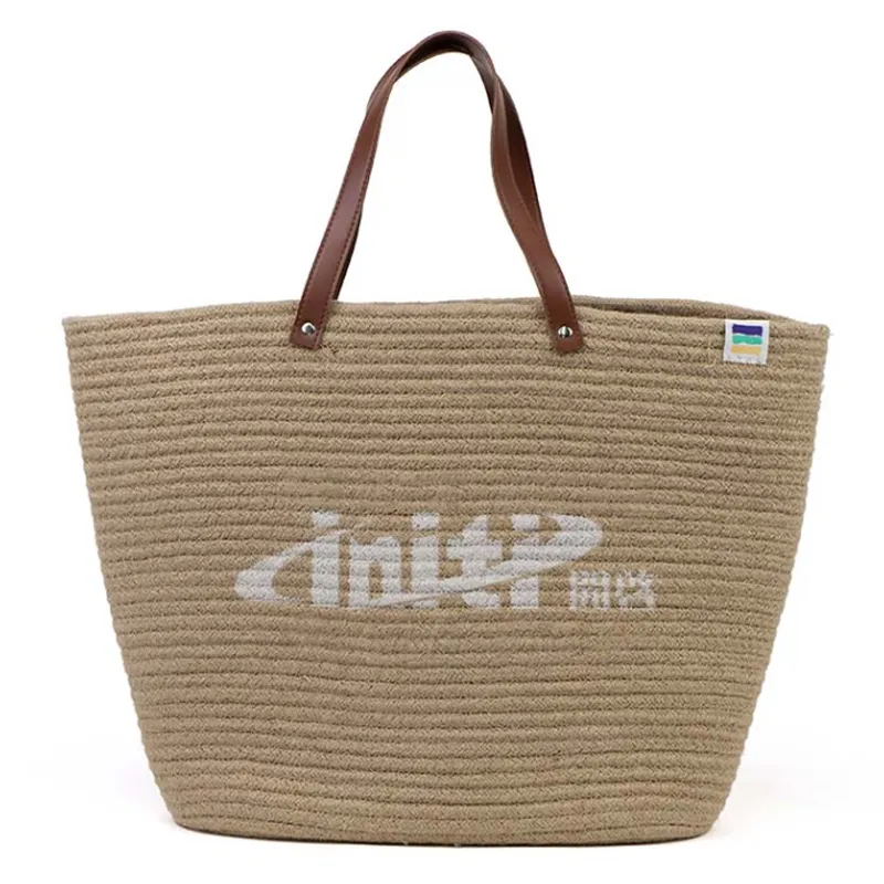 straw woven beach bag