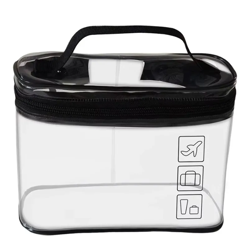 transparent makeup bag