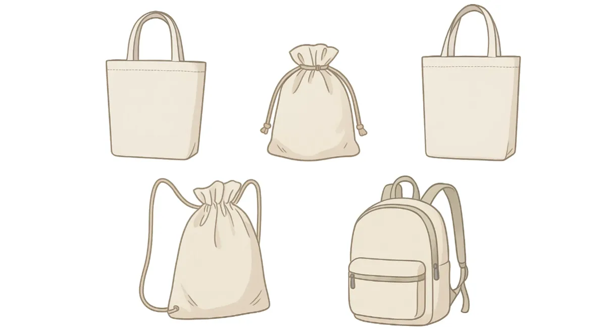 types of bamboo bags