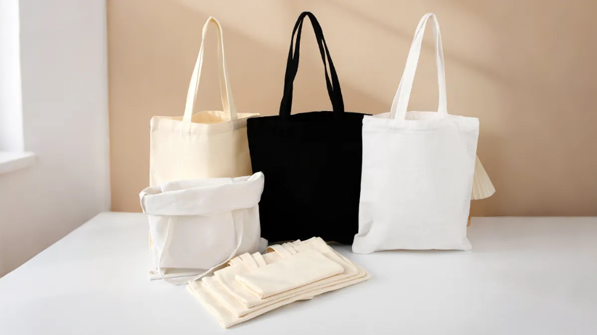 canvas tote bag size overview