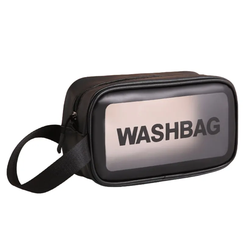 clear coated cosmetic bag