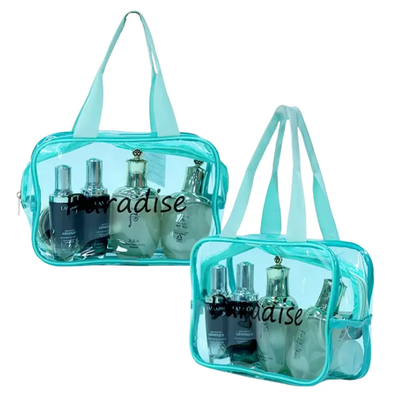 clear cosmetic bag personalized