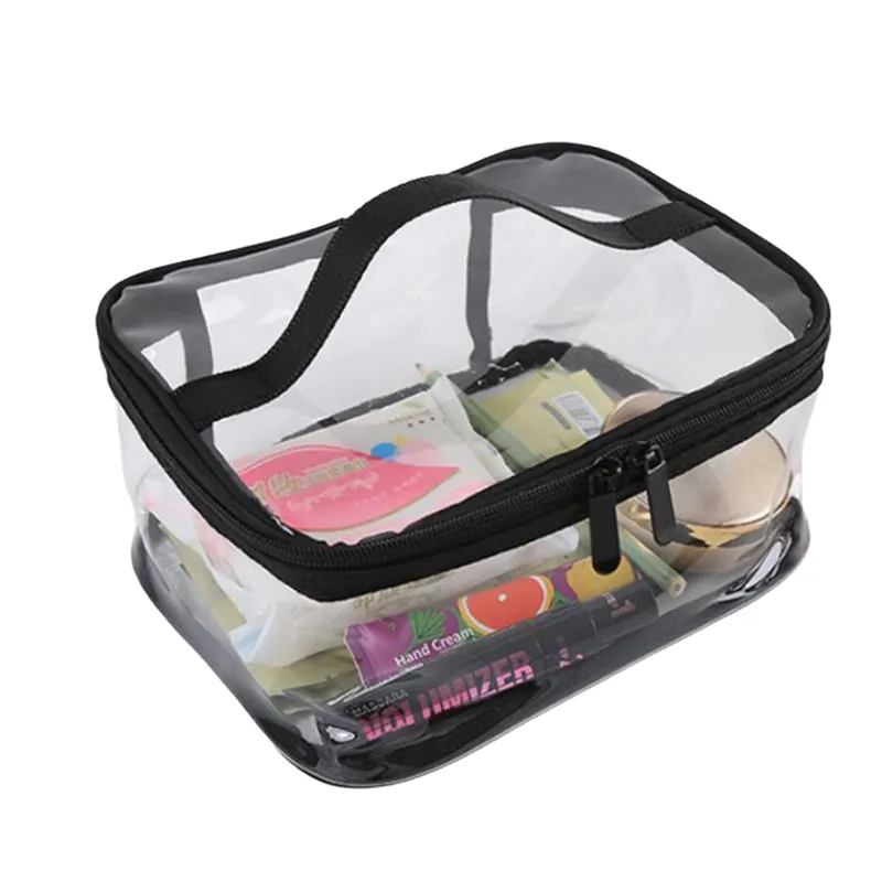 clear cosmetic bags with zipper