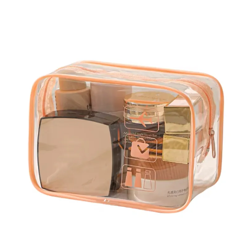 clear travel cosmetic bag