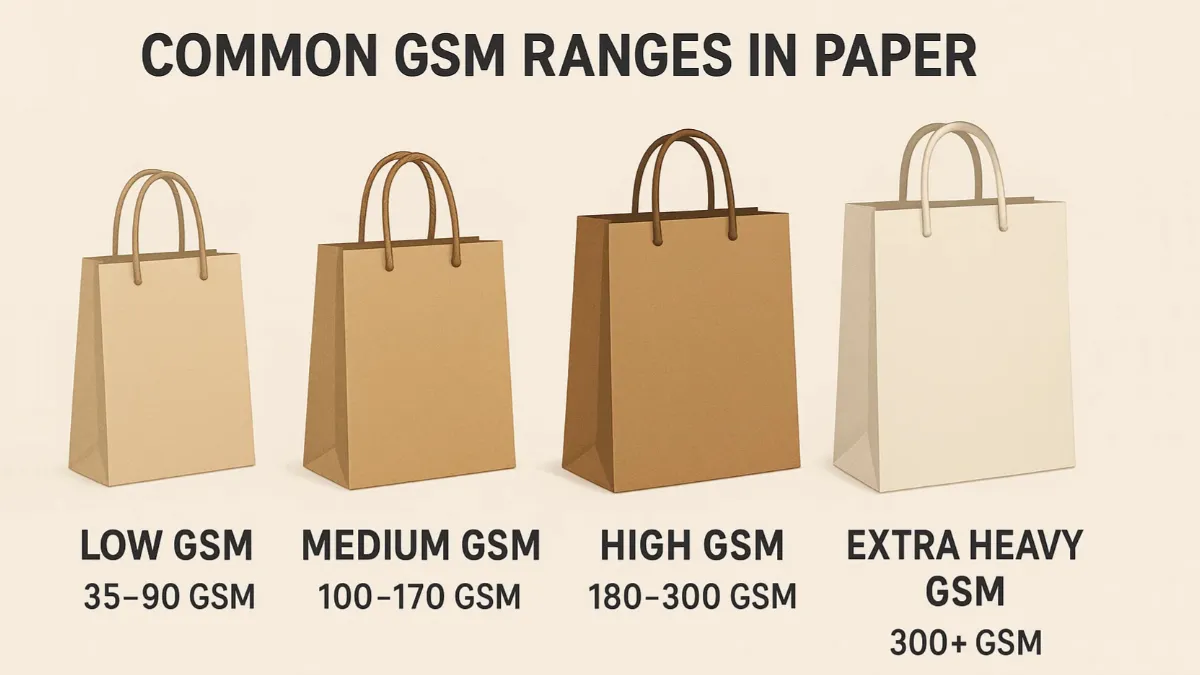 common gsm ranges in paper