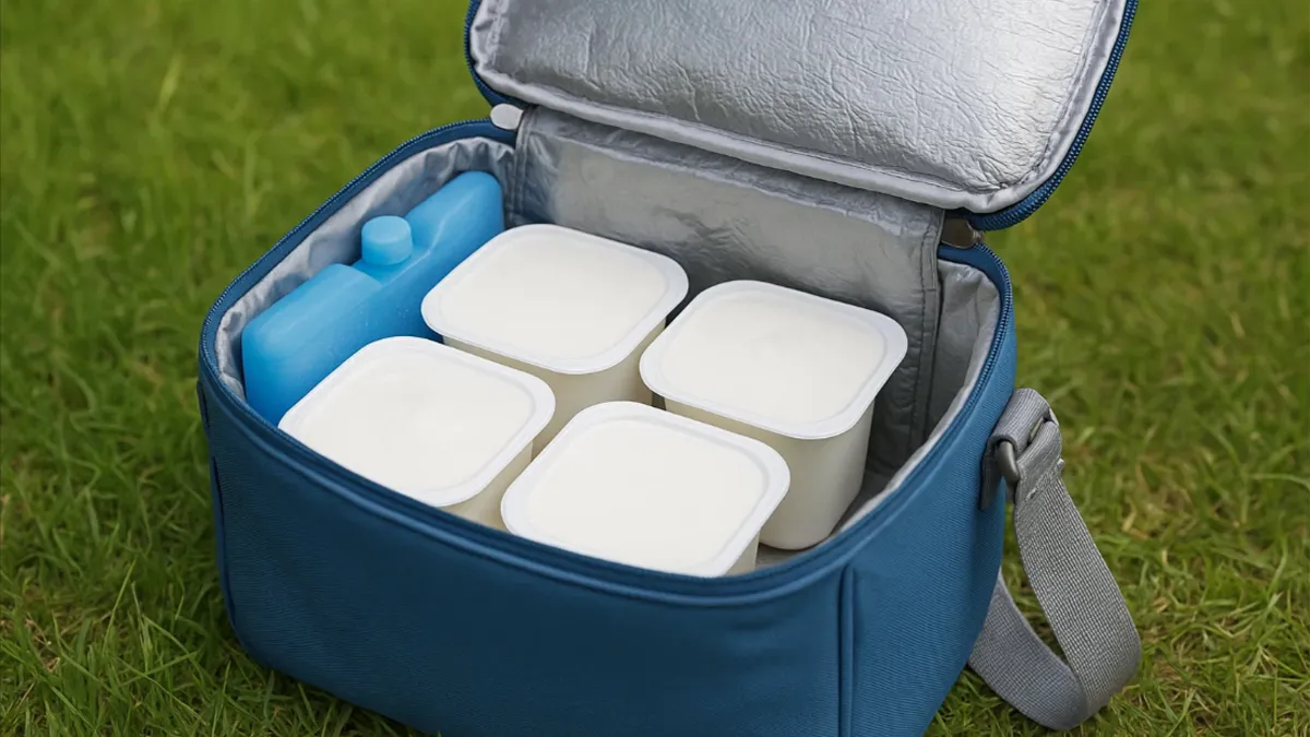 how long can yogurt stay in a cooler bag