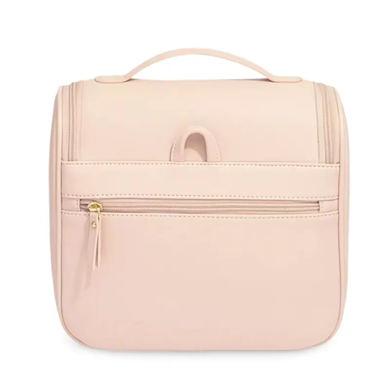 leather travel makeup bag