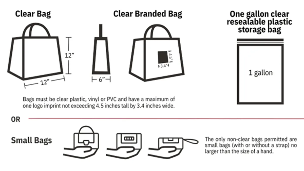 stadium clear bags policy