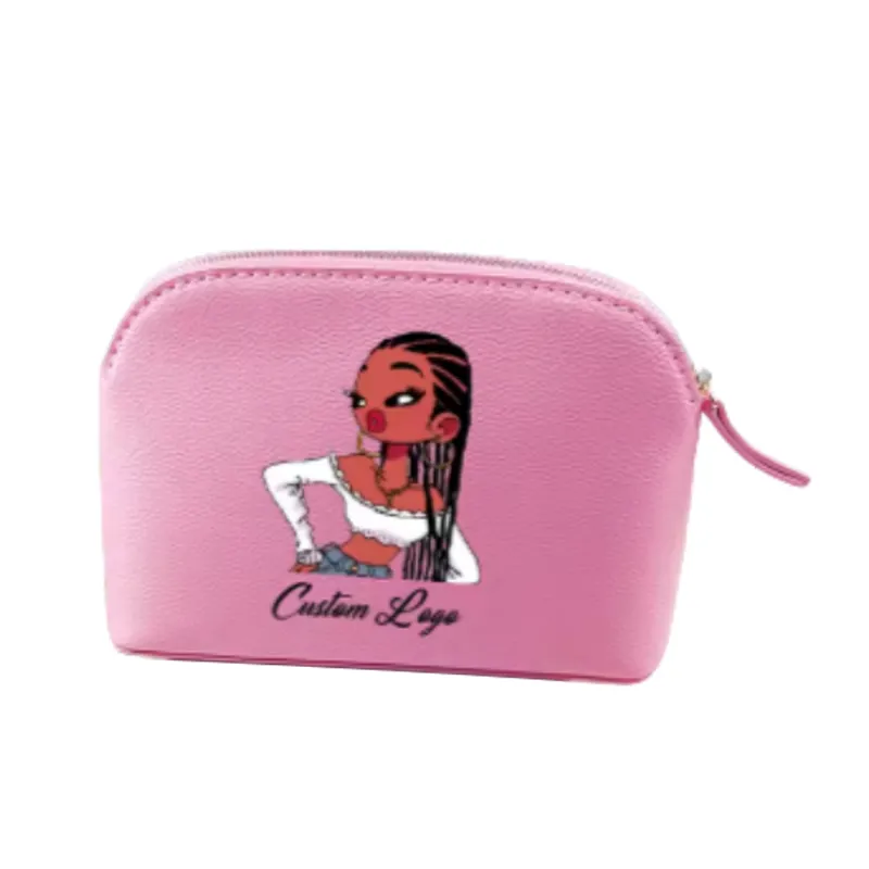 tooled leather makeup bag