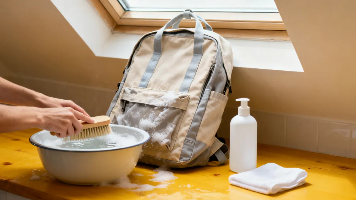 how to clean canvas a backpack