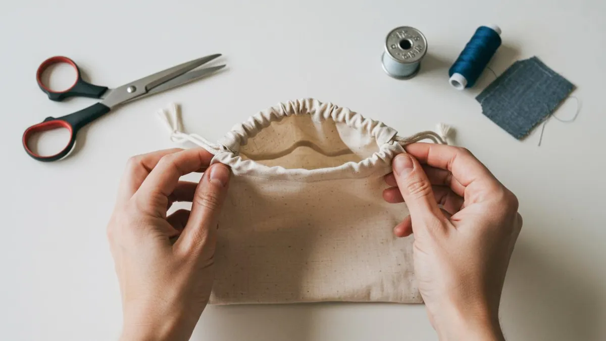 how to make a drawstring gift bag