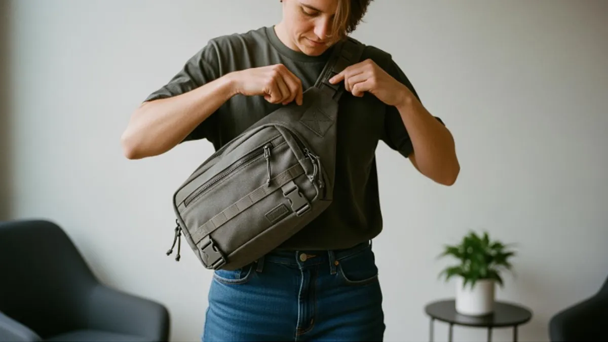 how to wear a sling bag