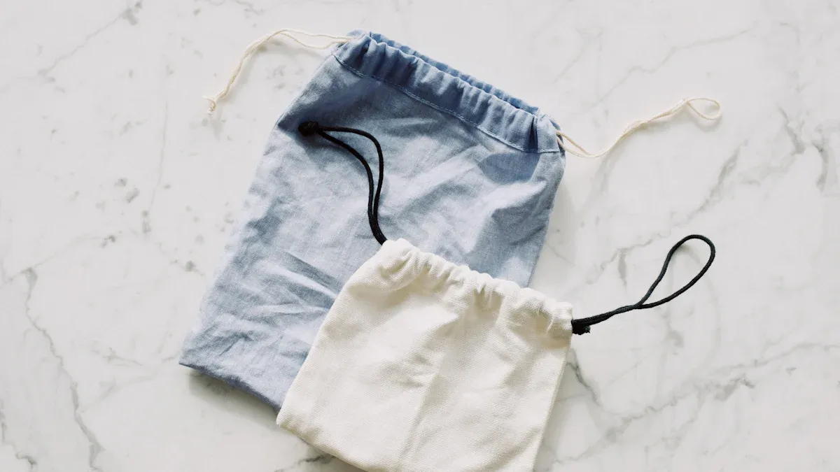 small drawstring bag