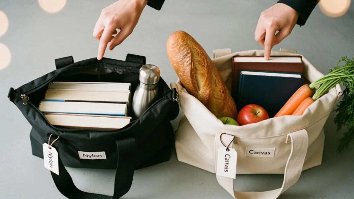 nylon vs canvas bag