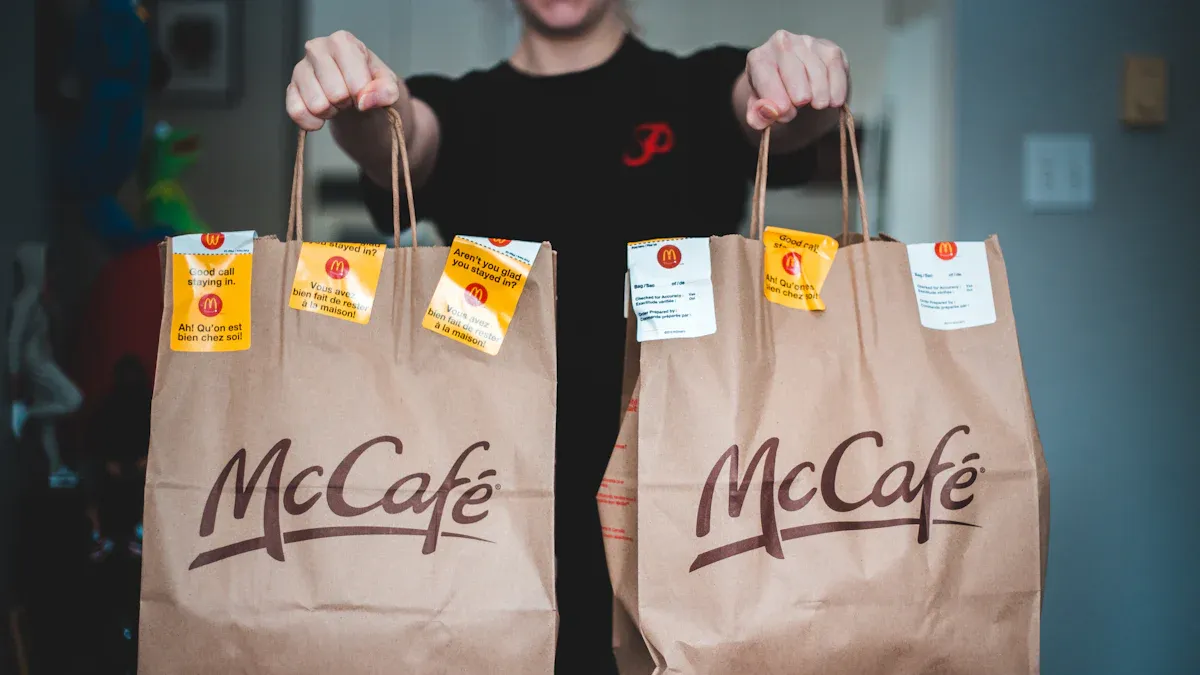 standard takeout paper bag sizes