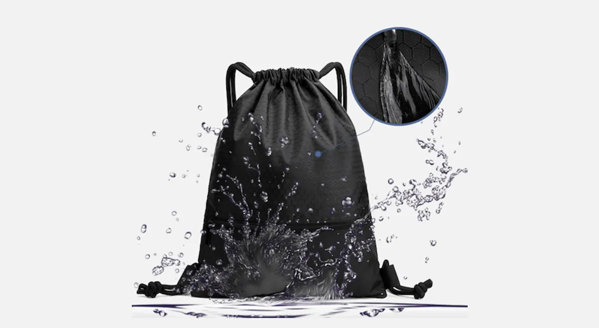 best waterproof drawstring bag features