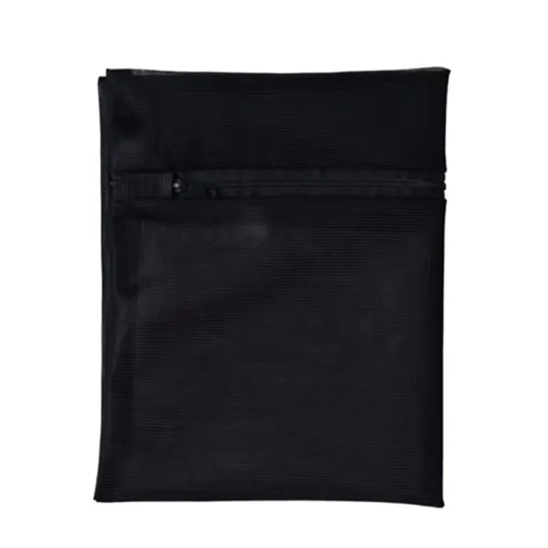 black mesh laundry bag
