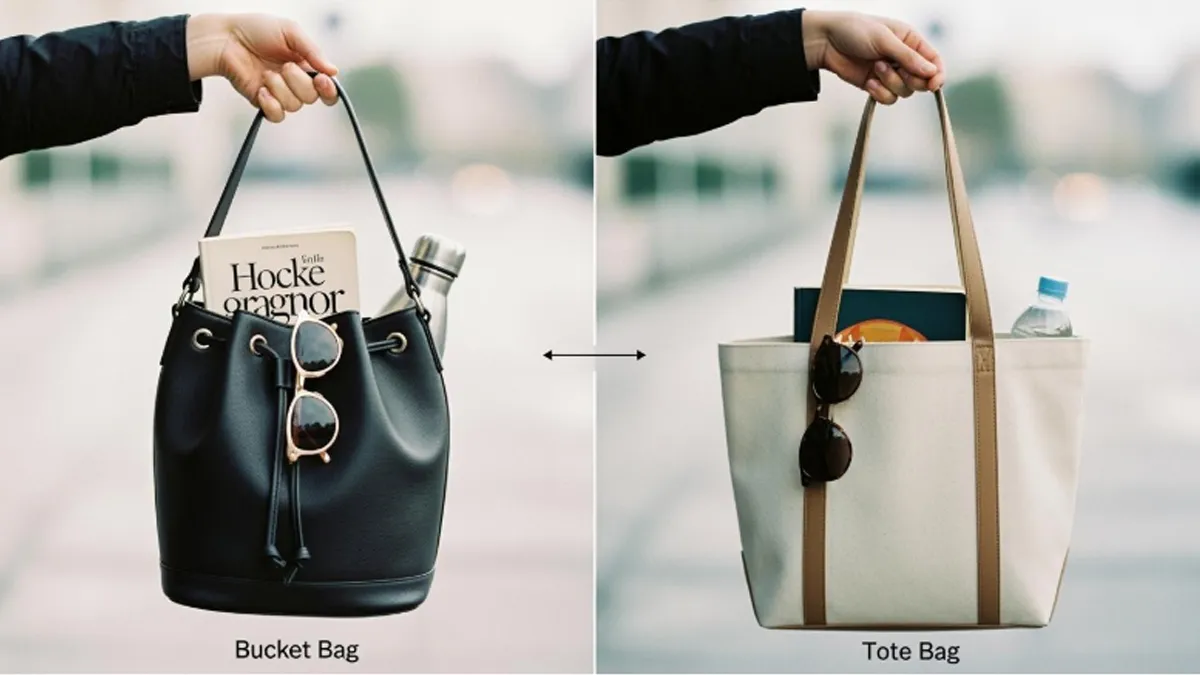 bucket bag vs tote bag