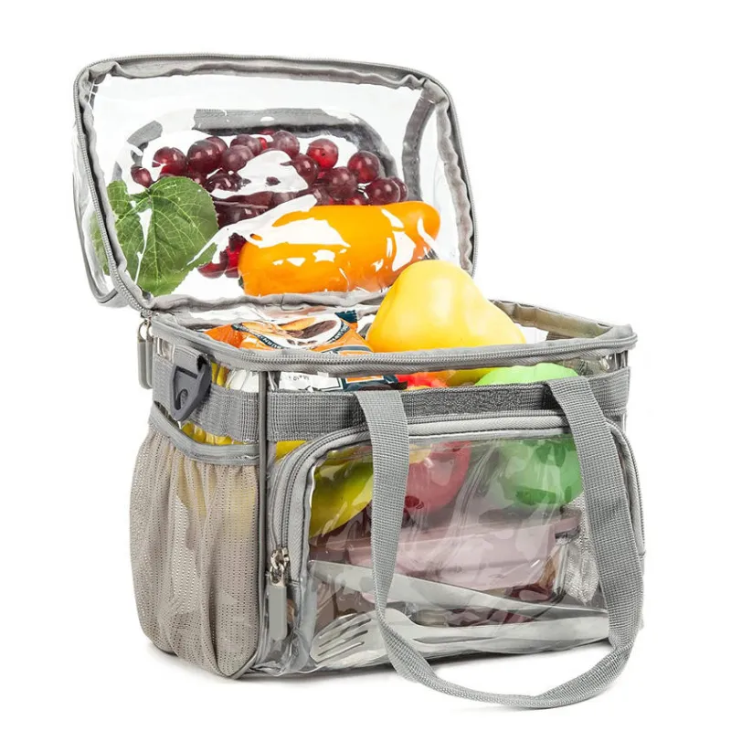 clear insulated lunch bag