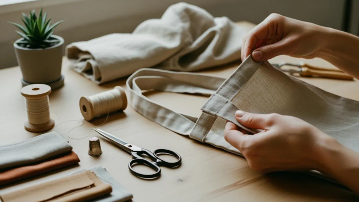 diy linen tote bag