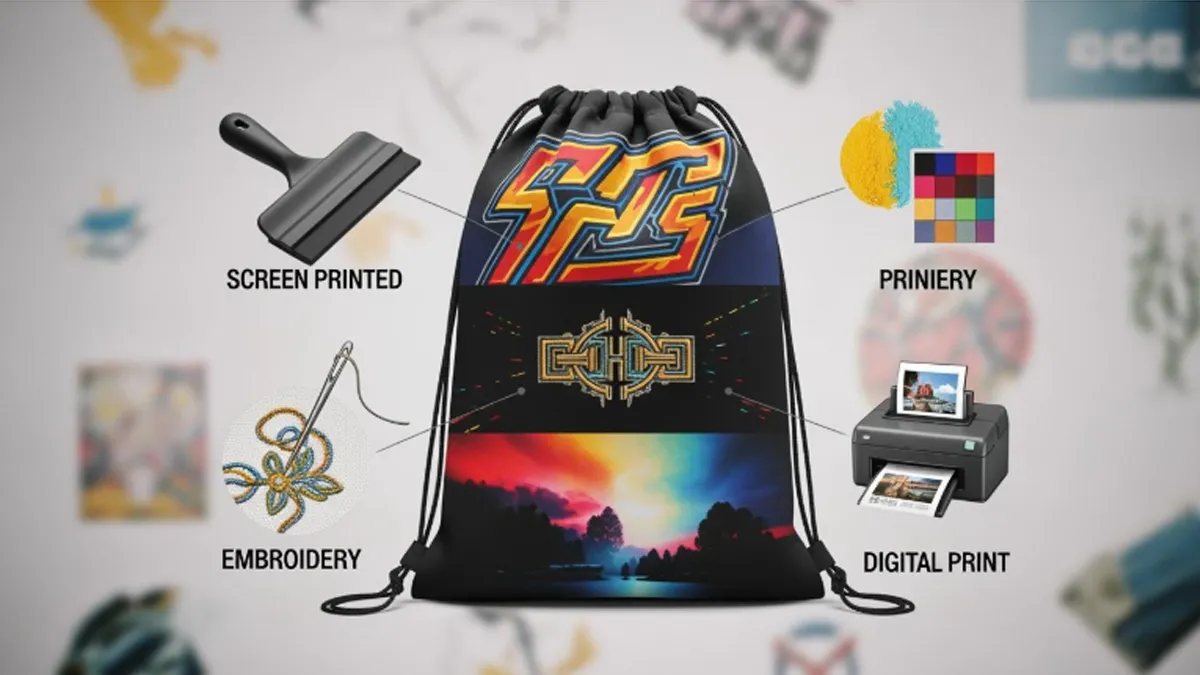 drawstring bag printing