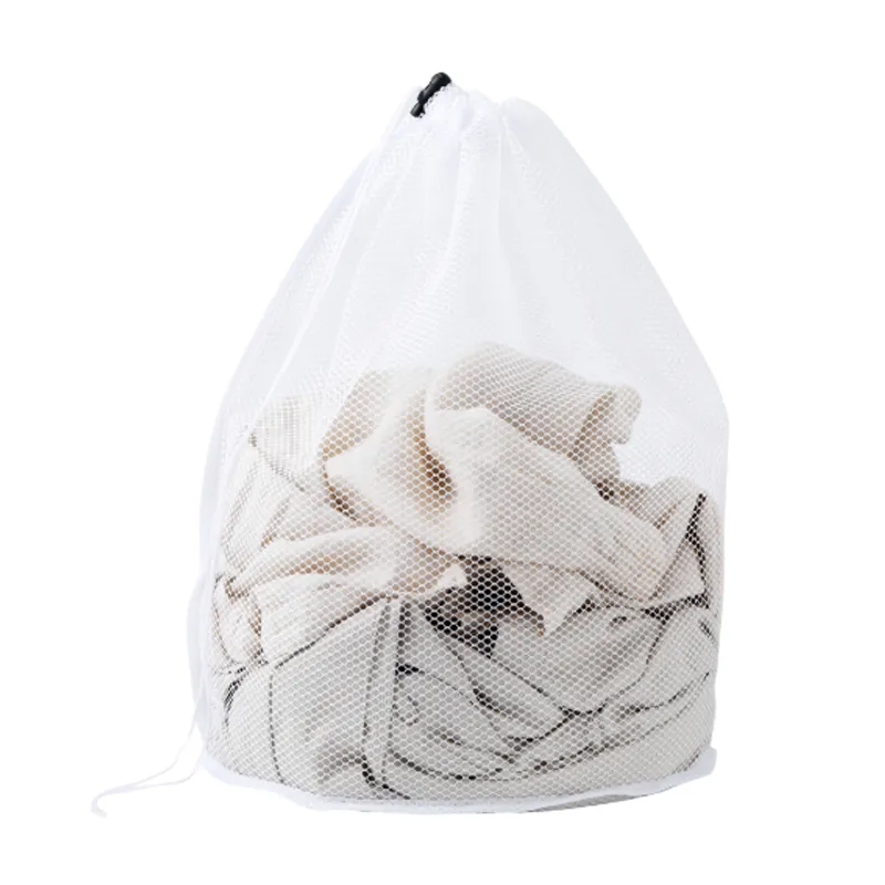drawstring mesh laundry bag