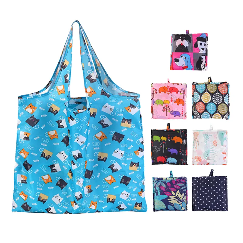 foldable shopping bags with pouch