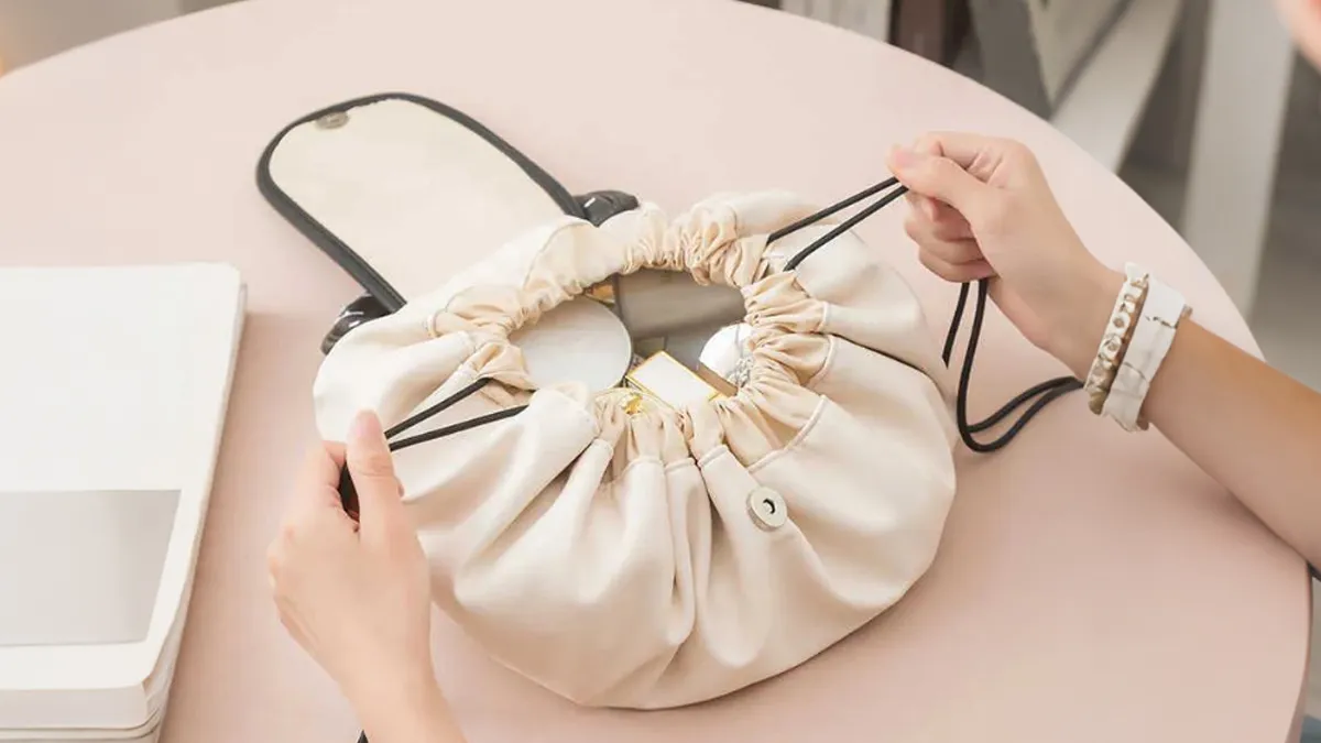 how to make a drawstring makeup bags