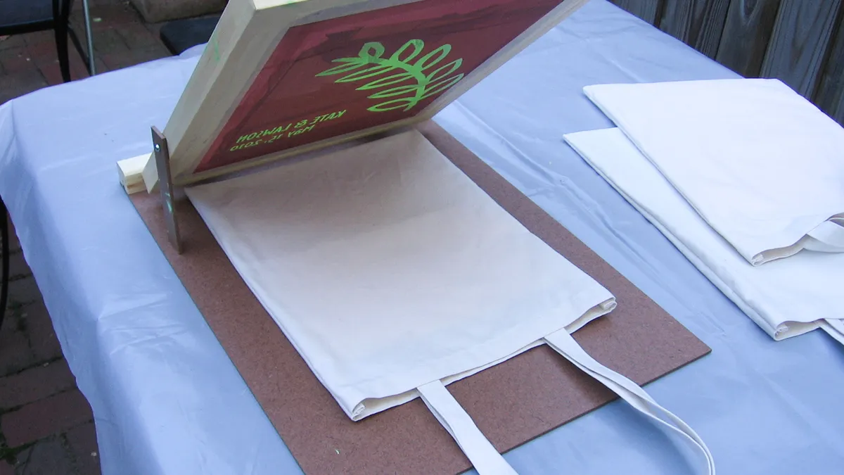 how to remove screen print from canvas bag