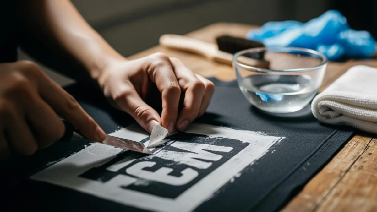 how to remove screen printing from fabric step by step guide