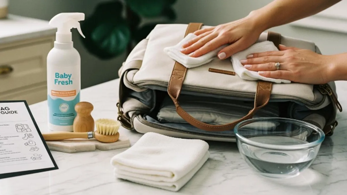 how to wash a diaper bag