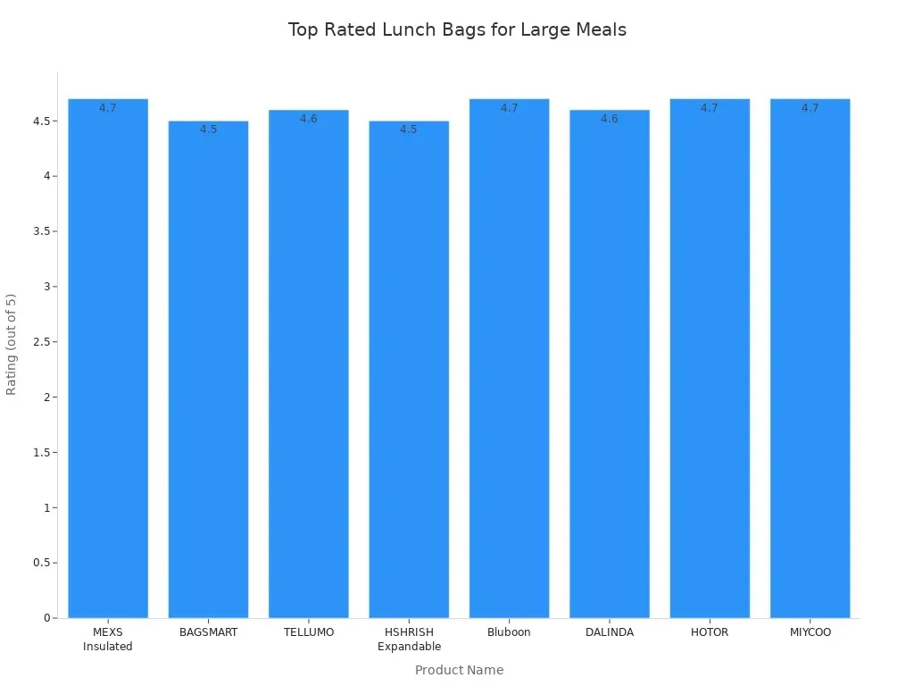 top rated lunch bags for large meals