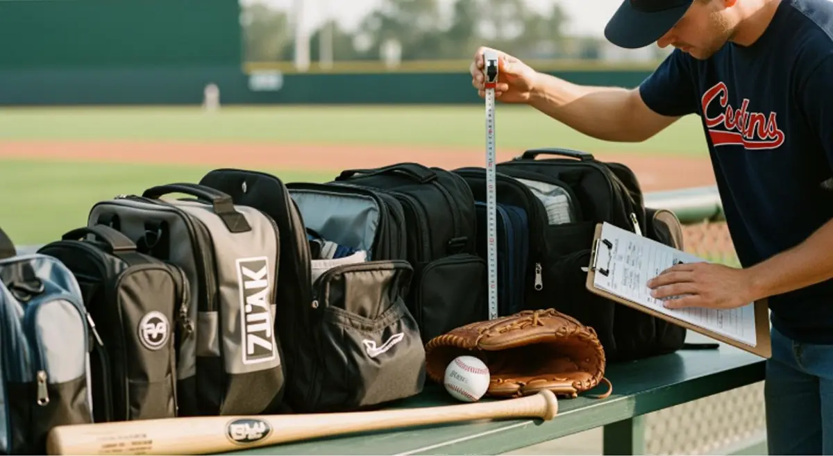 baseball bag size