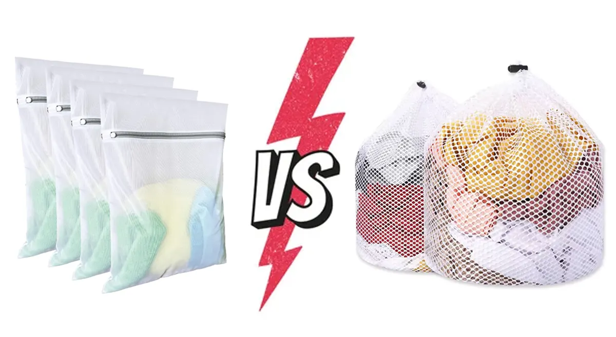 fine mesh vs coarse mesh laundry bag